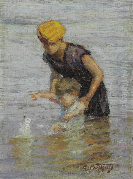 Toy Boat Oil Painting by Edward Henry Potthast