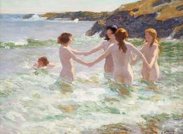 Water Nymphs Oil Painting by Edward Henry Potthast