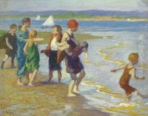 The Bathing Beach Oil Painting by Edward Henry Potthast