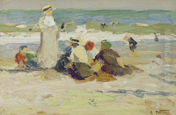 At The Beach Oil Painting by Edward Henry Potthast