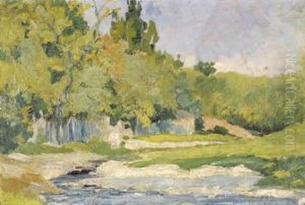 La Riviere Oil Painting by Philippe Pourchet