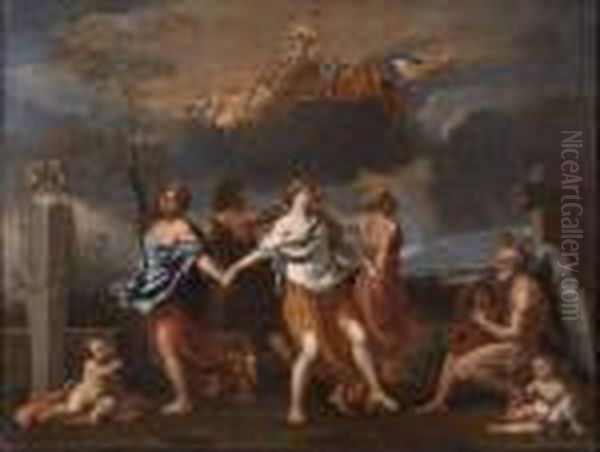 L'eterna Danza Del Tempo Oil Painting by Nicolas Poussin