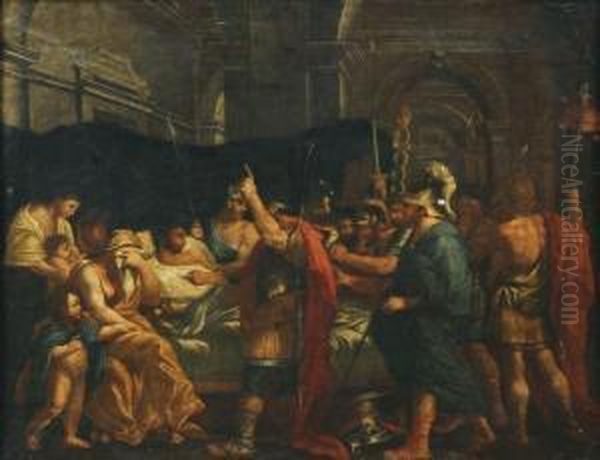 La Mort De Germanicus Oil Painting by Nicolas Poussin