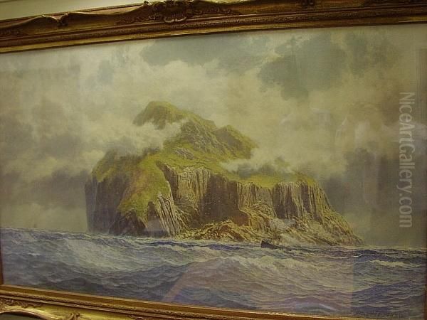 Ailsa Craig Oil Painting by Francis Powell