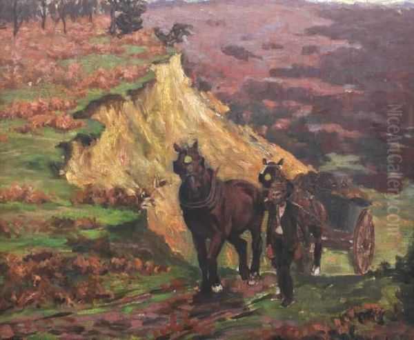 The Quarry Oil Painting by Harold Septimus Power