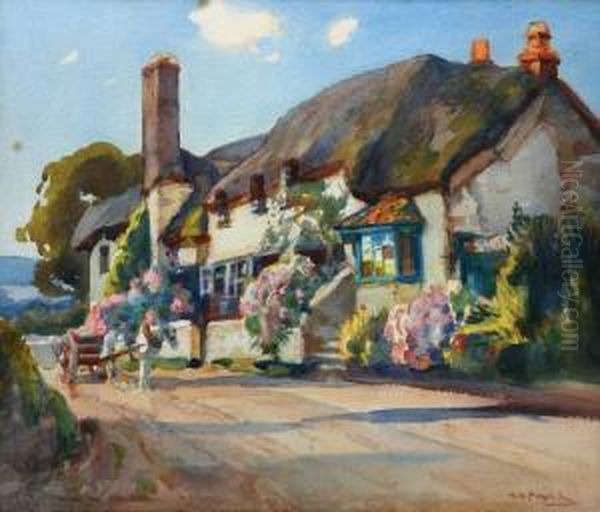 The Cottage Oil Painting by Harold Septimus Power