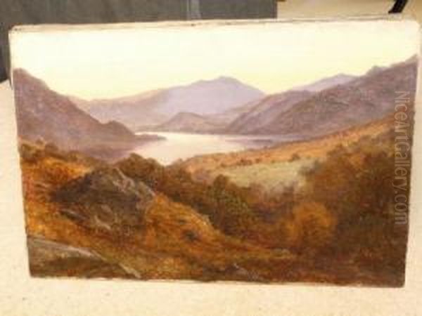 A Highland Landscape Oil Painting by Henry Lark Pratt