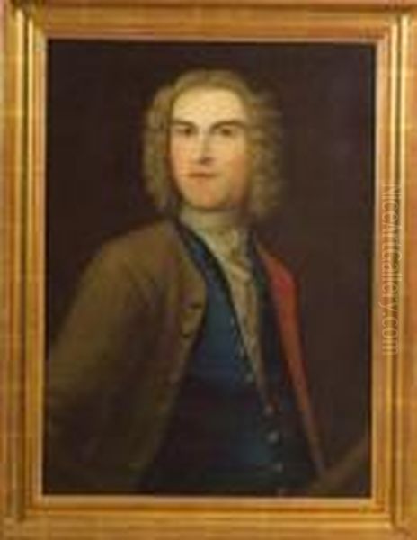 Portrait Of Colonial American Patriot James Otis. Oil Painting by Matthew Pratt