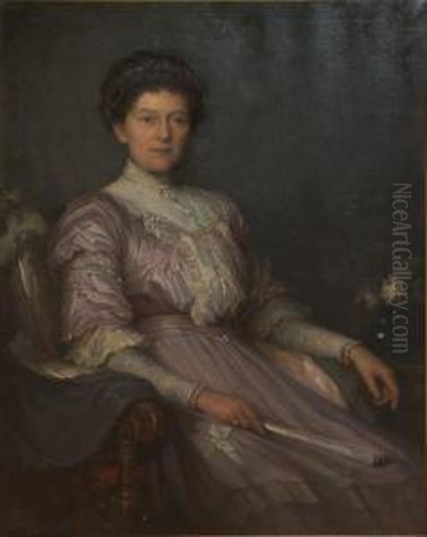 Portrait De Femme Assise Oil Painting by William Pratt