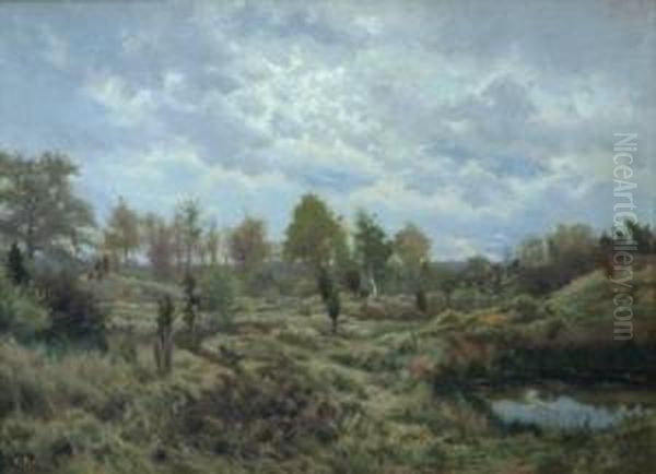 Aprilmorgen Oil Painting by Walter Prell