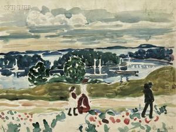 Maine Oil Painting by Maurice Brazil Prendergast