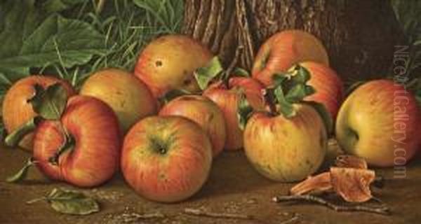 Eleven Apples Oil Painting by Levi Wells Prentice