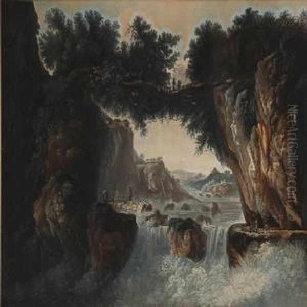 View Of The Loss Of The Rhone Oil Painting by Marie Catherine Prestel