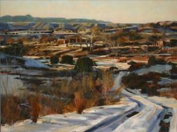 December Light Oil Painting by William Preston