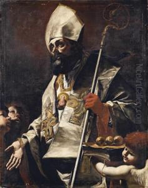 San Nicola Oil Painting by Gregorio Preti