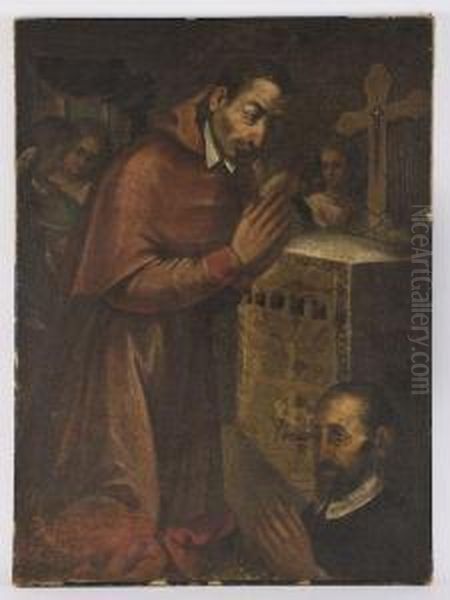 St. Augustine, Bishop Of Hippo Oil Painting by Andrea Previtali