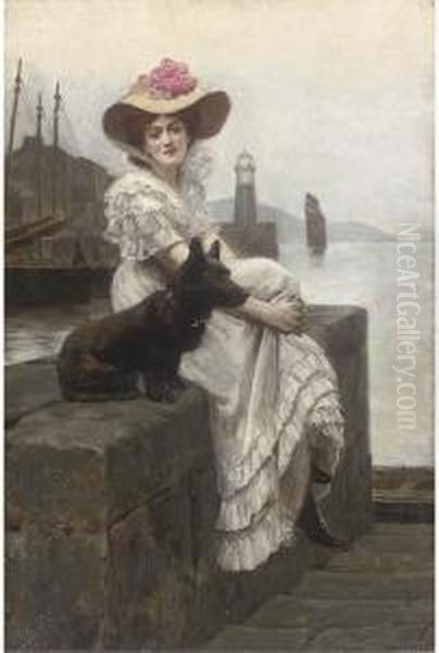 The Sailors Wife Oil Painting by Julius Mandes Price