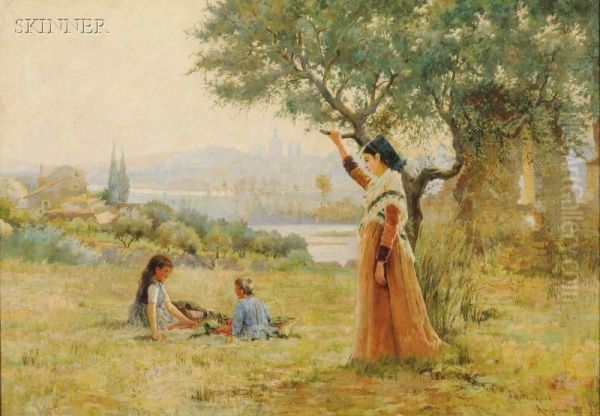 An Afternoon Oil Painting by J.Ambrose Prichard