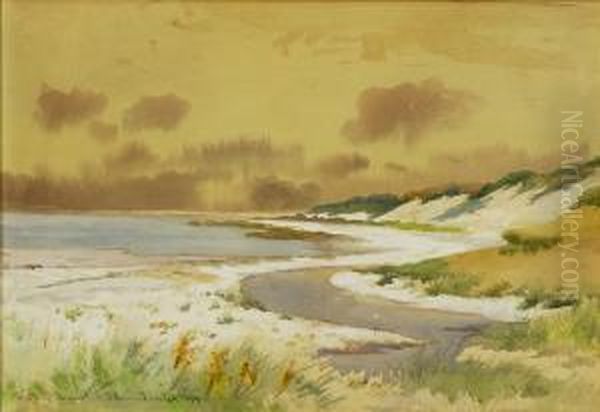 Coast Of Brewster Oil Painting by J.Ambrose Prichard