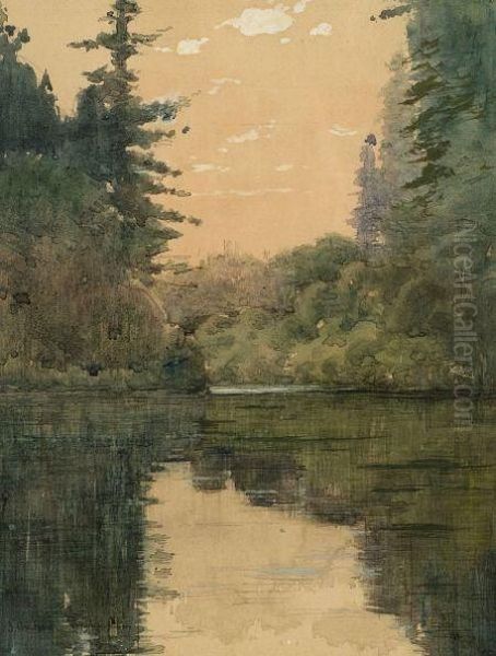 Quiet Waters Oil Painting by J.Ambrose Prichard