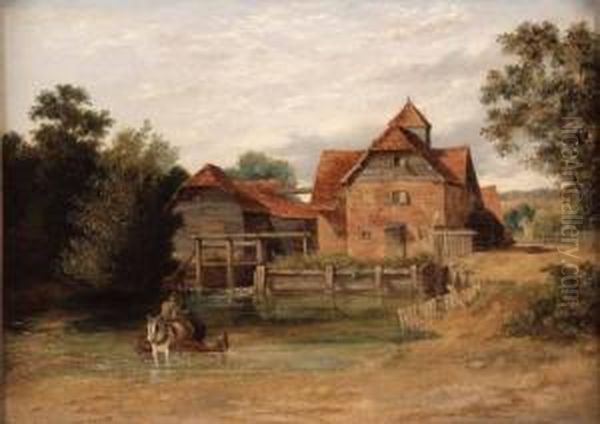 Trowse Mill Oil Painting by Alfred Priest