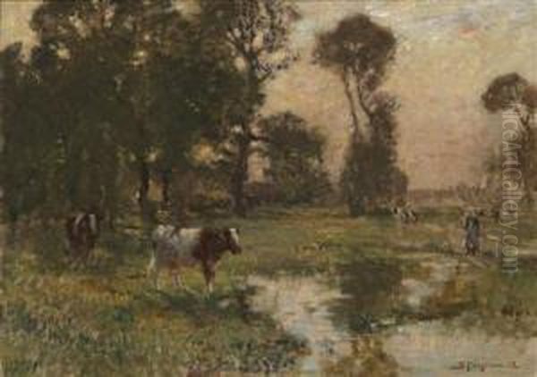 Pasture Scenery by Bertram Walter Priestman