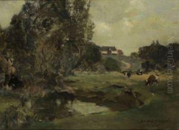 Paysage Oil Painting by Bertram Walter Priestman