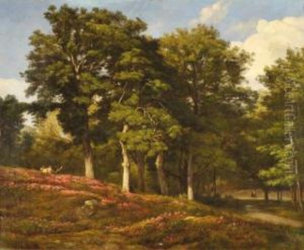 Les Bruyeres Oil Painting by Georges Etienne Prieur