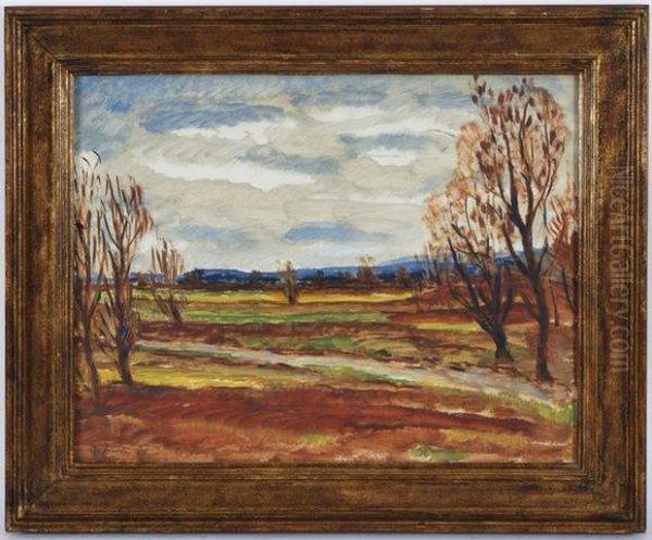 Paysage D'automne Oil Painting by Andre Julien Prina