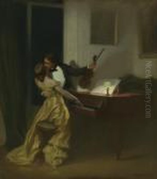 Kreutzer Sonata Oil Painting by Rene Xavier Francois Prinet