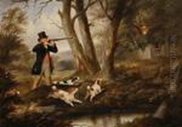 Pheasant Shooting Oil Painting by William J. Pringle