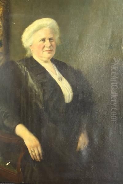 Portret Van Zittende Dame Met Zeeuwse Knoop Broche Oil Painting by Benjamin Prins