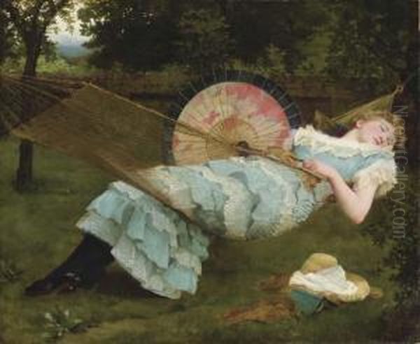 Sweet Repose Oil Painting by Valentine Cameron Prinsep