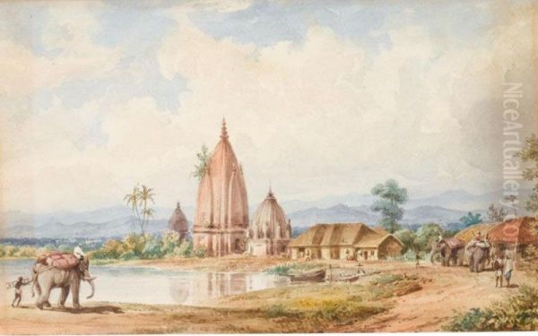 Assam Oil Painting by William Prinsep