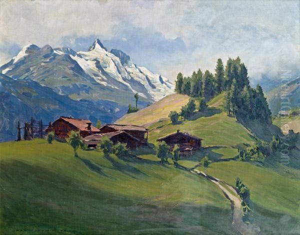 Gebirgslandschaft In Salzburg Oil Painting by Karl Ludwig Prinz