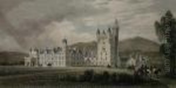 Balmoral Castle Oil Painting by Thomas Abiel Prior