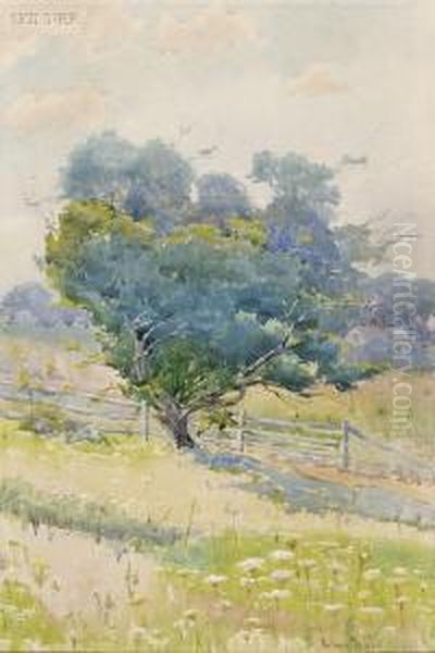 Pasture View Oil Painting by J. Ambrose Pritchard