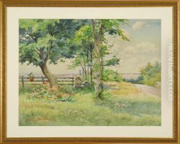 Duxbury View Oil Painting by J. Ambrose Pritchard