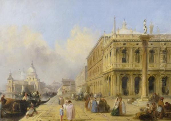 The Grand Canal Oil Painting by Edward Pritchett