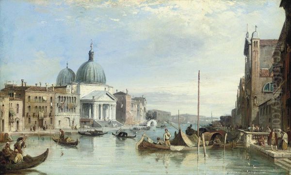 San Simeon Piccolo On The Grand Canal, Venice Oil Painting by Edward Pritchett