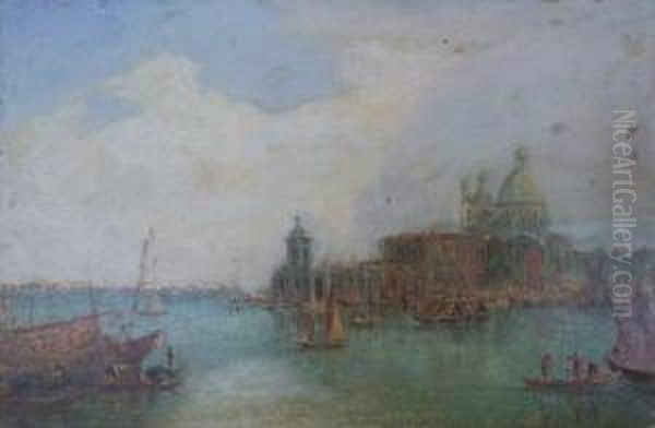 Santa Maria Della Salute, Venice Oil Painting by Edward Pritchett