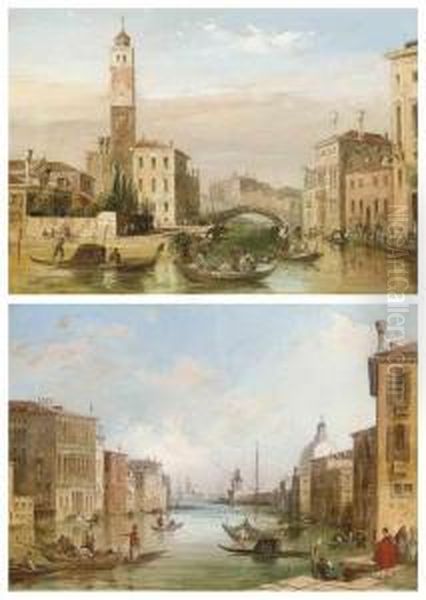 The Grand Canal Oil Painting by Edward Pritchett