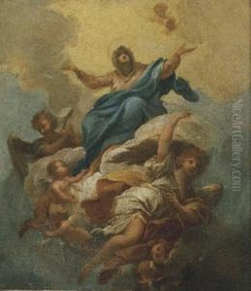 Assunta (bozzetto) Oil Painting by Andrea Procaccini