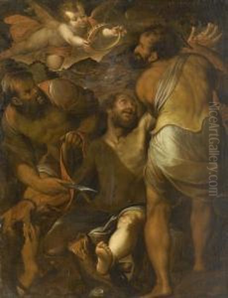 The Martyrdom Of Saint Bartholomew. Oil Painting by Camillo Procaccini