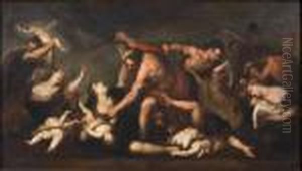 Strage Degli Innocenti Oil Painting by Ercole Ii Procaccini