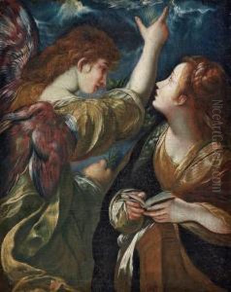 Annunciazione Oil Painting by Giulio Cesare Procaccini