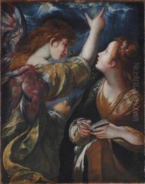 Annunciazione Oil Painting by Giulio Cesare Procaccini