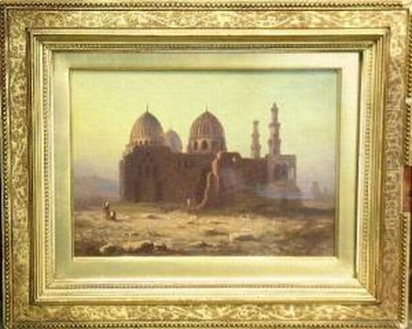 Mosque Of The Caliphs Oil Painting by Paul Pron