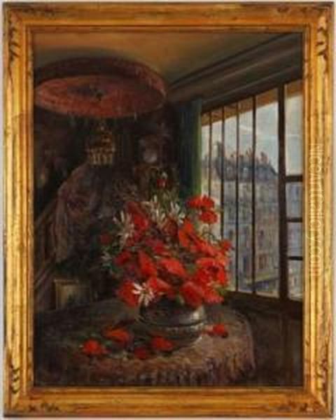 Scene D'interieur Oil Painting by Maurice Proust