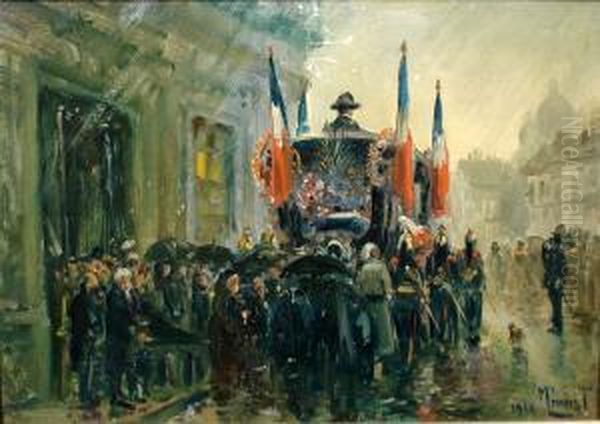 Les Honneurs Nationaux Oil Painting by Maurice Proust